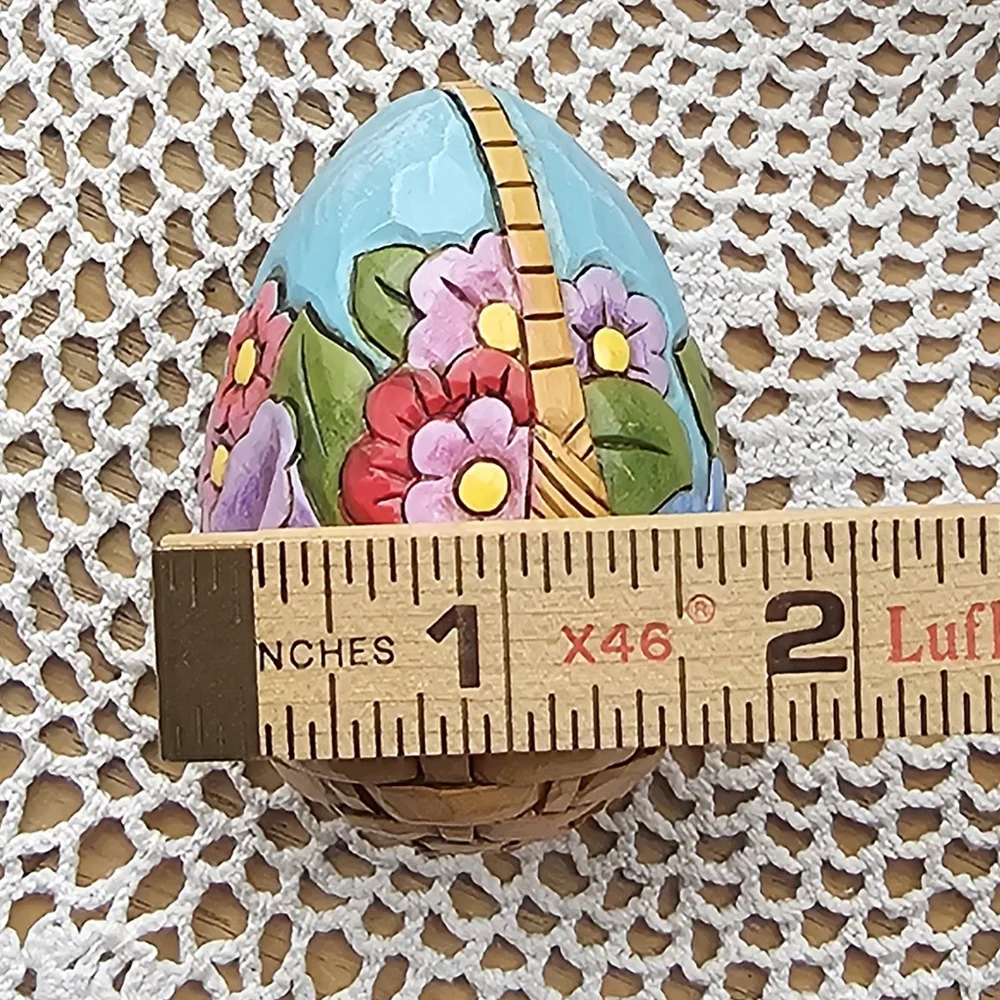 Jim Shore Heartwood "For The Love of Easter" Easter Basket 5 Eggs 4016464 2009 - Picture 4 of 16